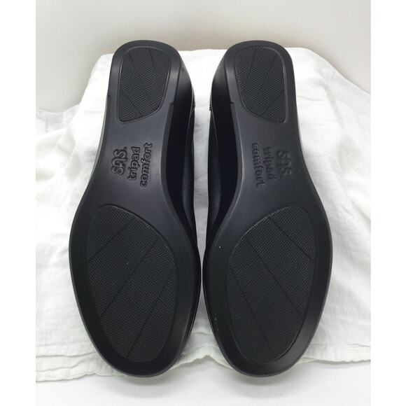 SAS Weave Slip On Loafer Black Womens 6W Comfort Shoe NEW - Picture 6 of 7